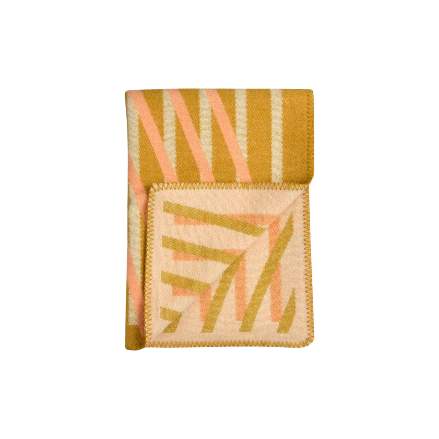 BISLETT Throw, peach & pistachio