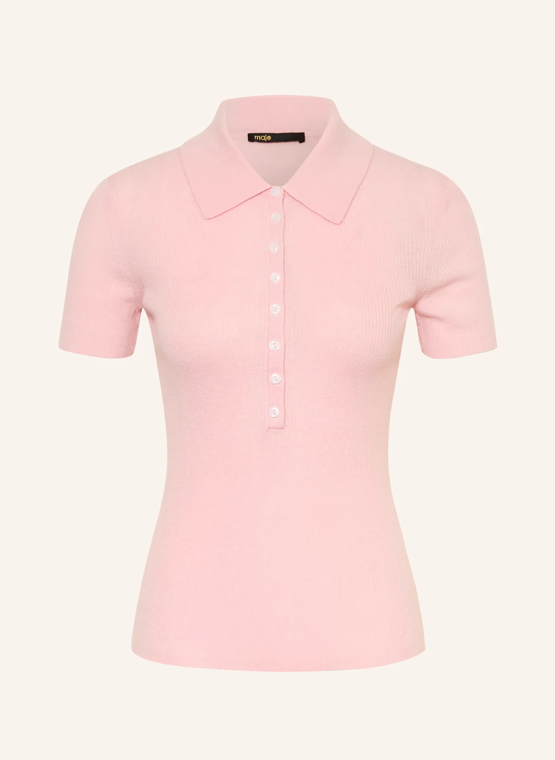 maje Strick-Poloshirt
