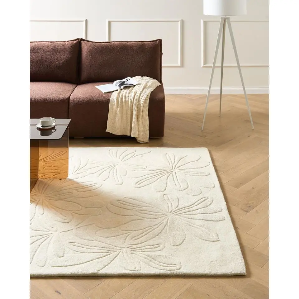 CHENNAI - Vloerkleed - Lichtbeige - 200 x 300 cm - Wol