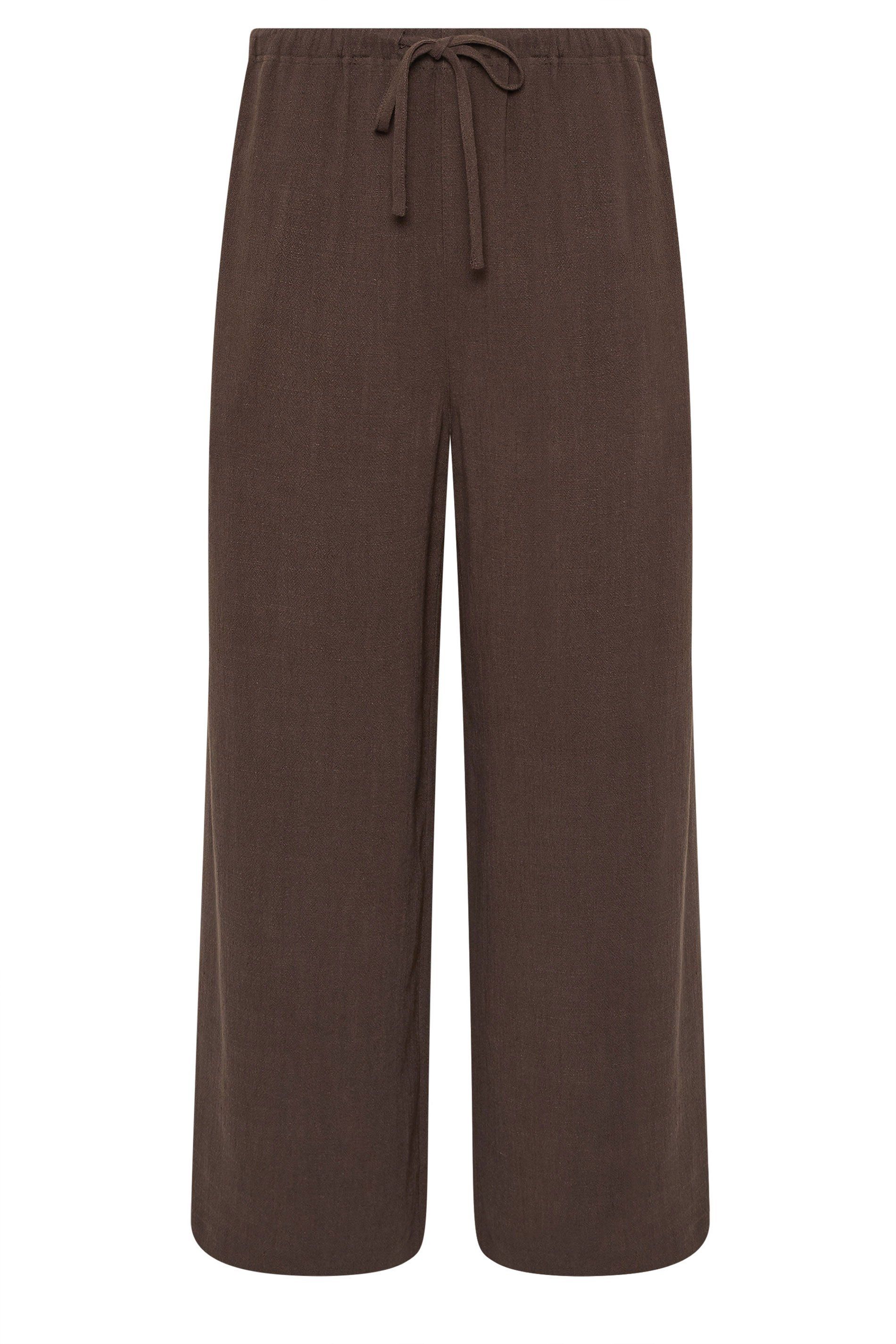 Long Tall Sally Tall Linen Cropped Trousers