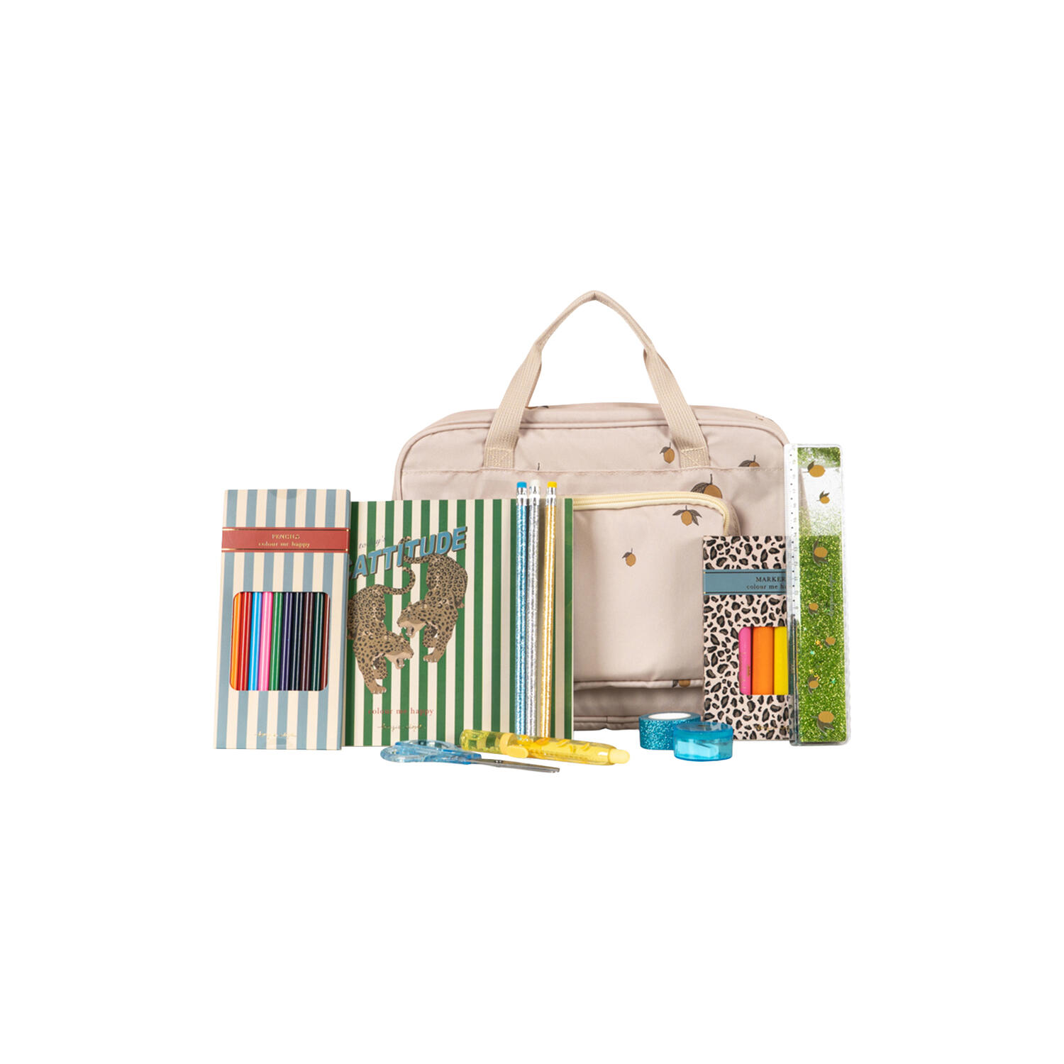 Holiday Essentials Bag, lemon