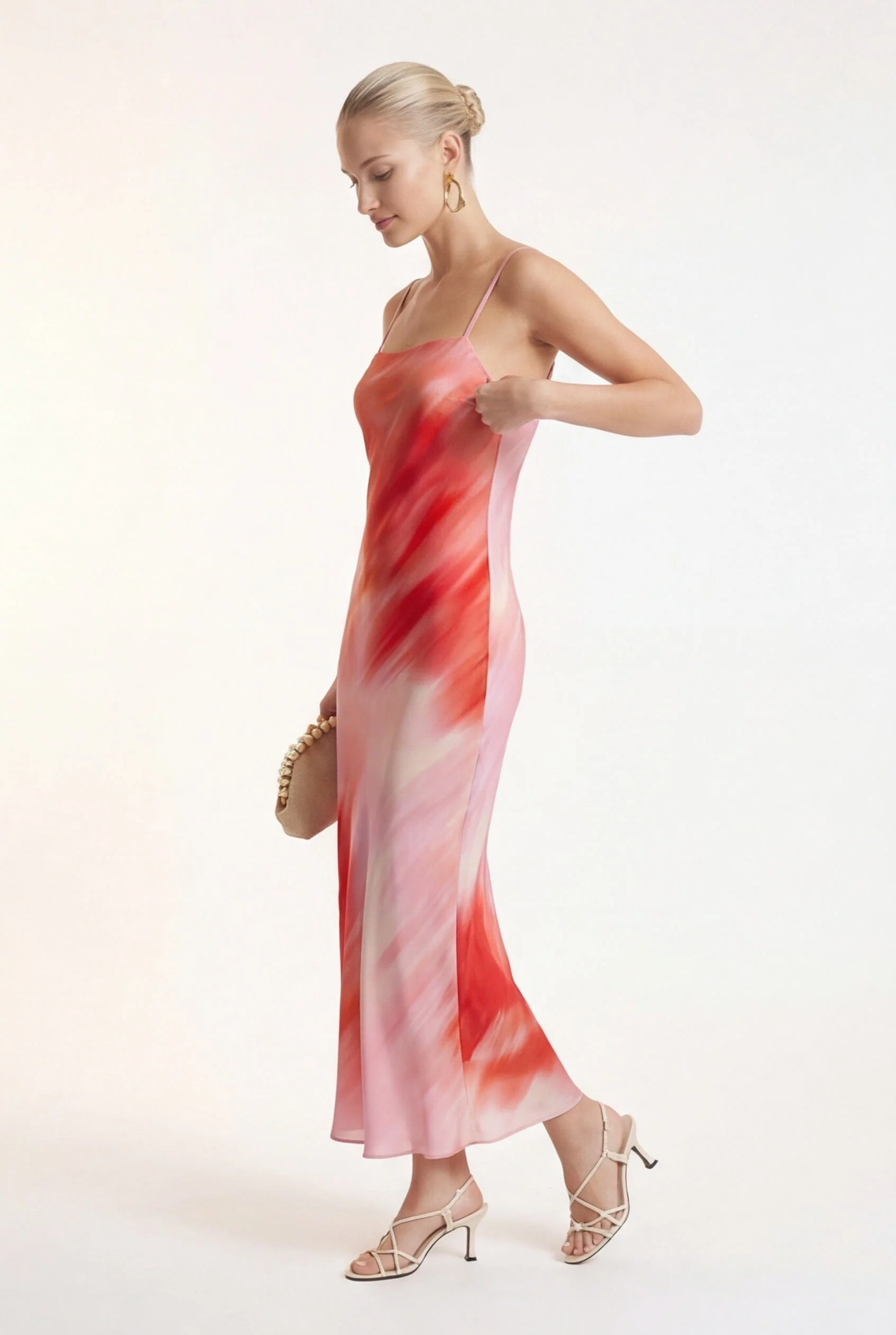 ROBE LONGUE - CARAIBES - ROUGE