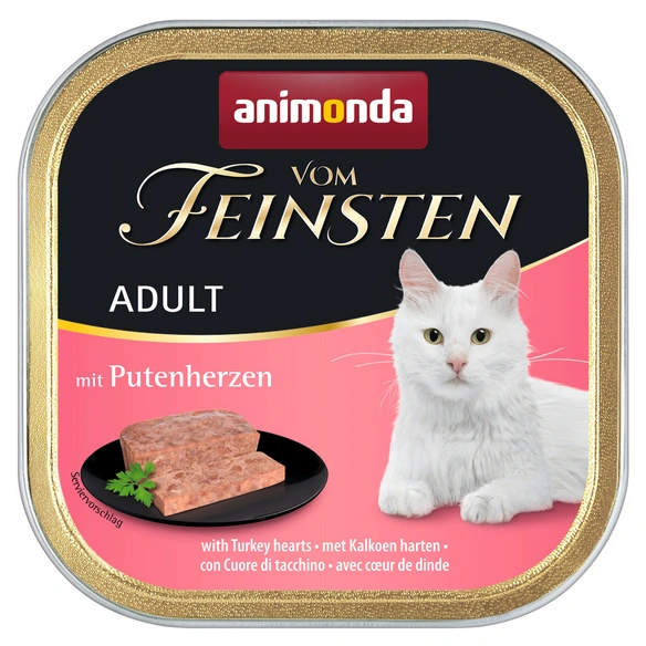 Katzen-Nassfutter »Adult«, Rind/Pute, 32 Schalen, je 100 g
