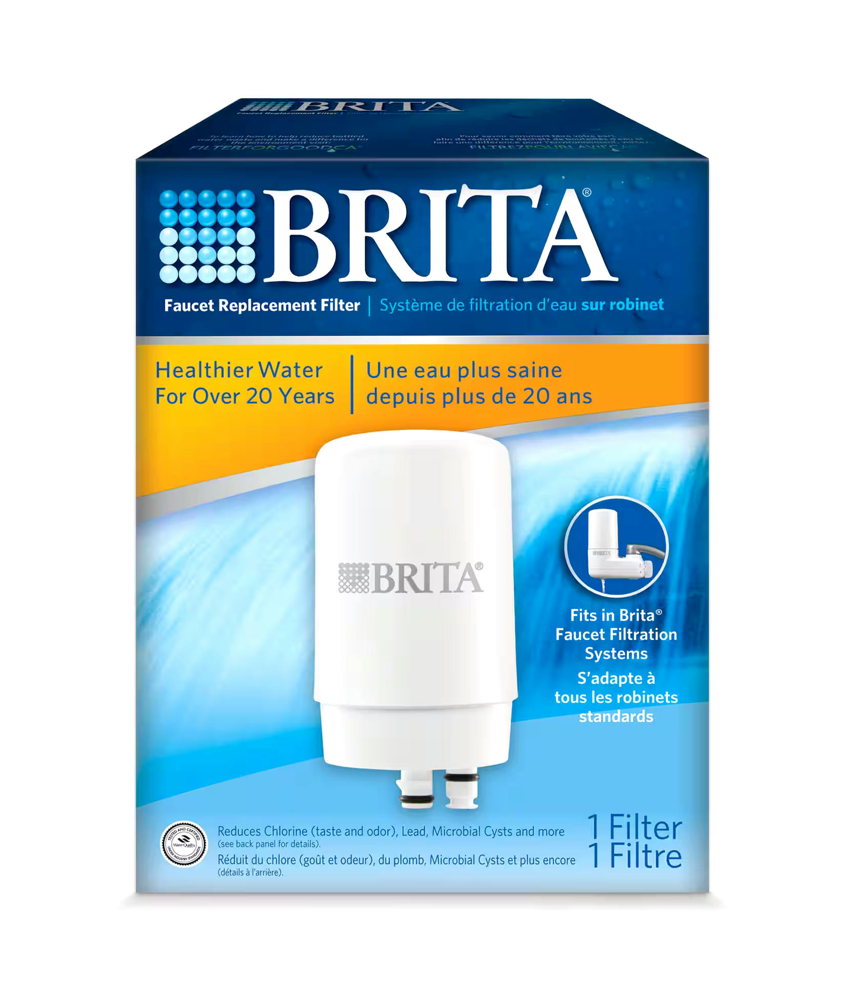 Brita® On Tap Faucet Replacement Filter, White