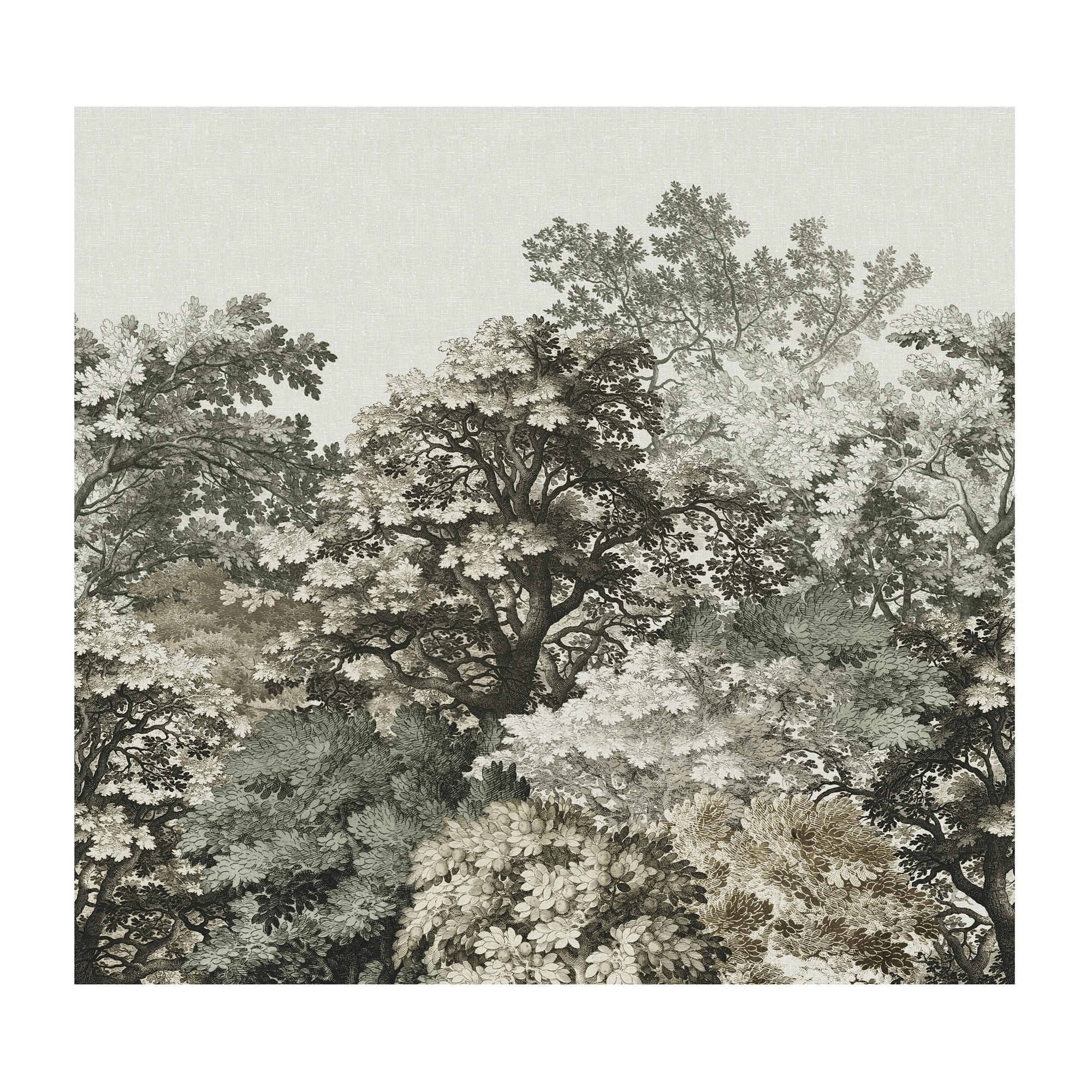 - fresque panoramique morris taupe gris/vert 300x280cm