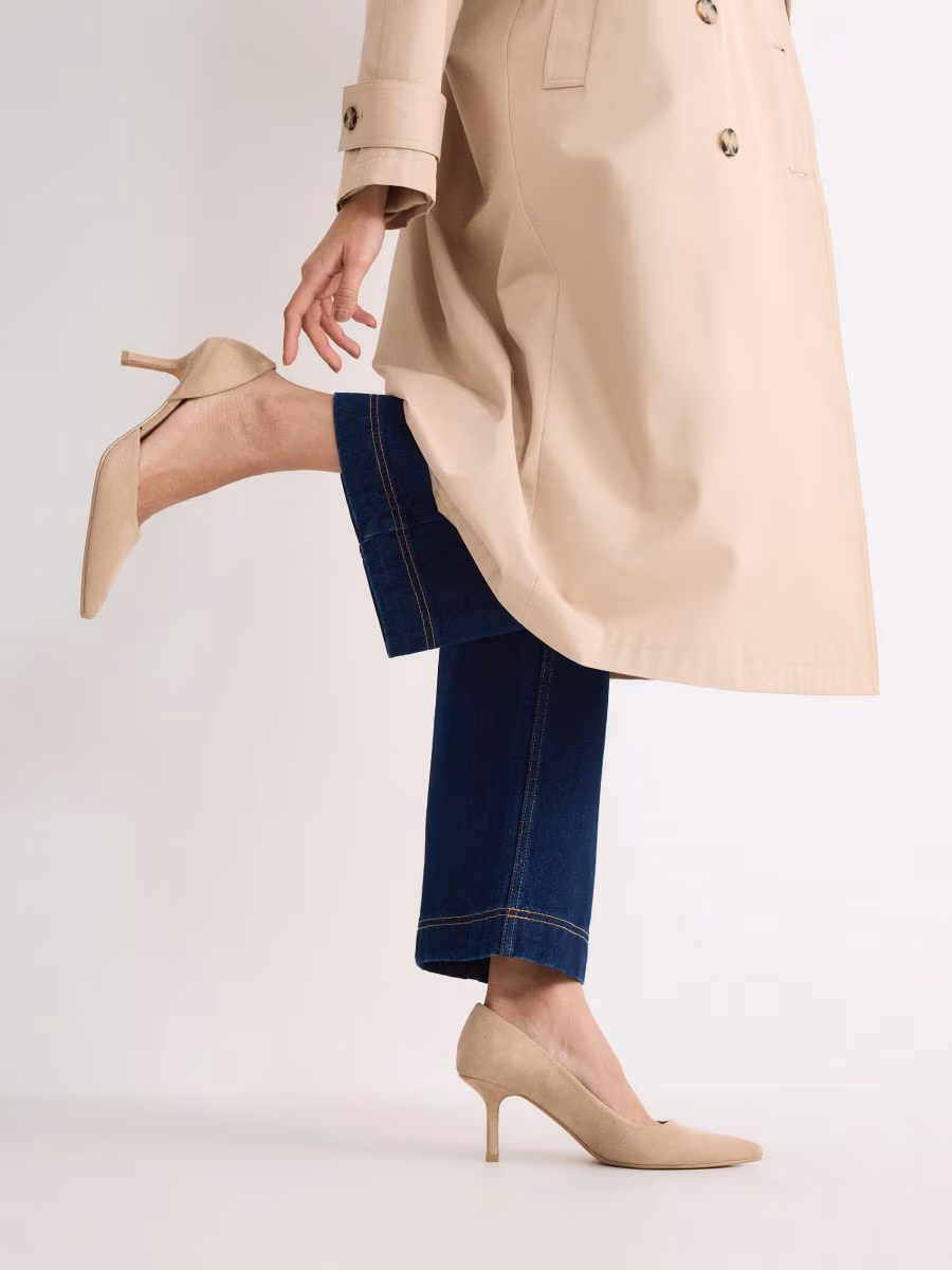 Faux Suede Pumps