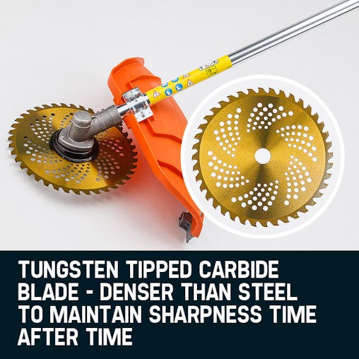NNEMB 62CC Brush Cutter Whipper Snipper Trimmer Edger Brushcutter Multi Pole Tool