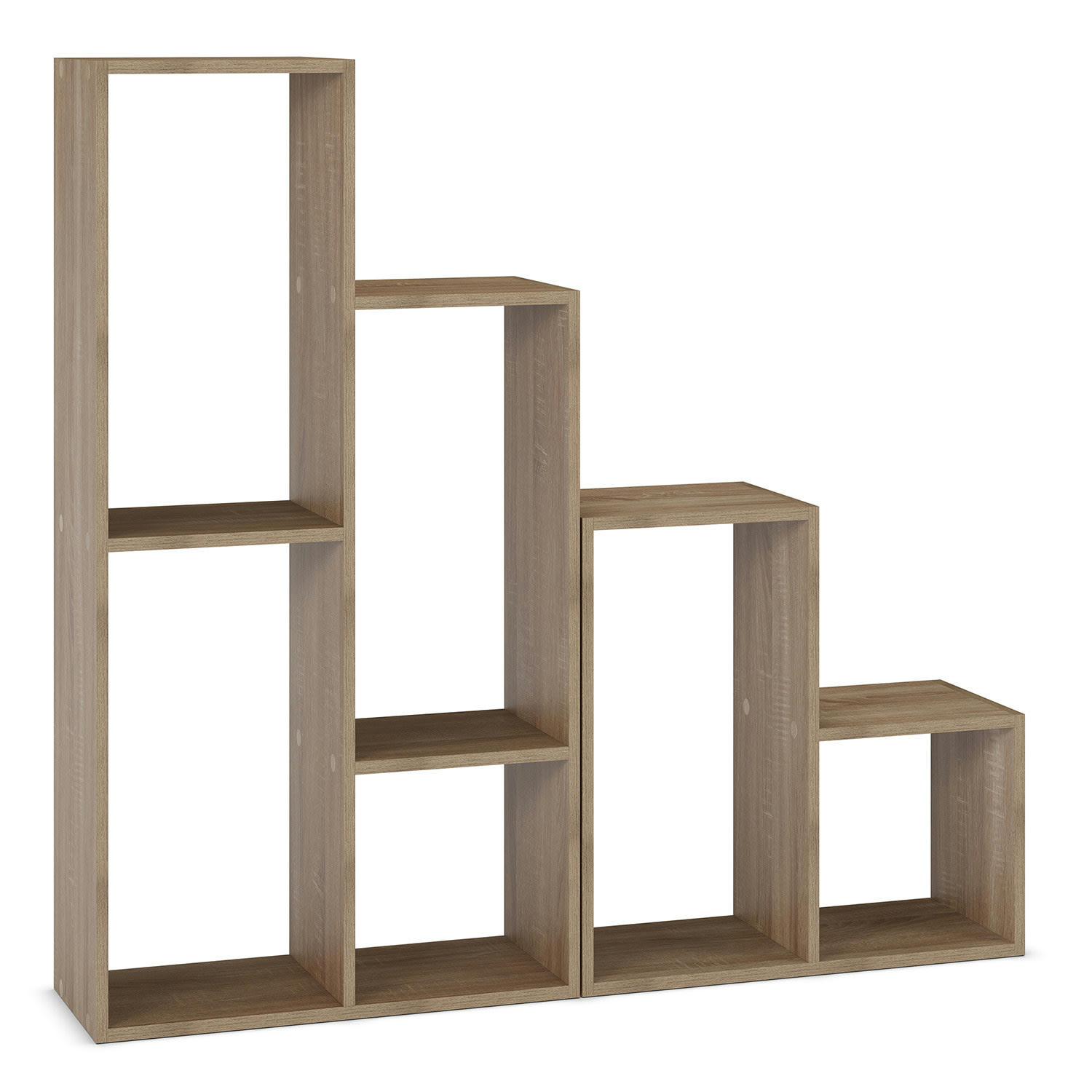 CIES - Etagère 6 trous couleur chenê