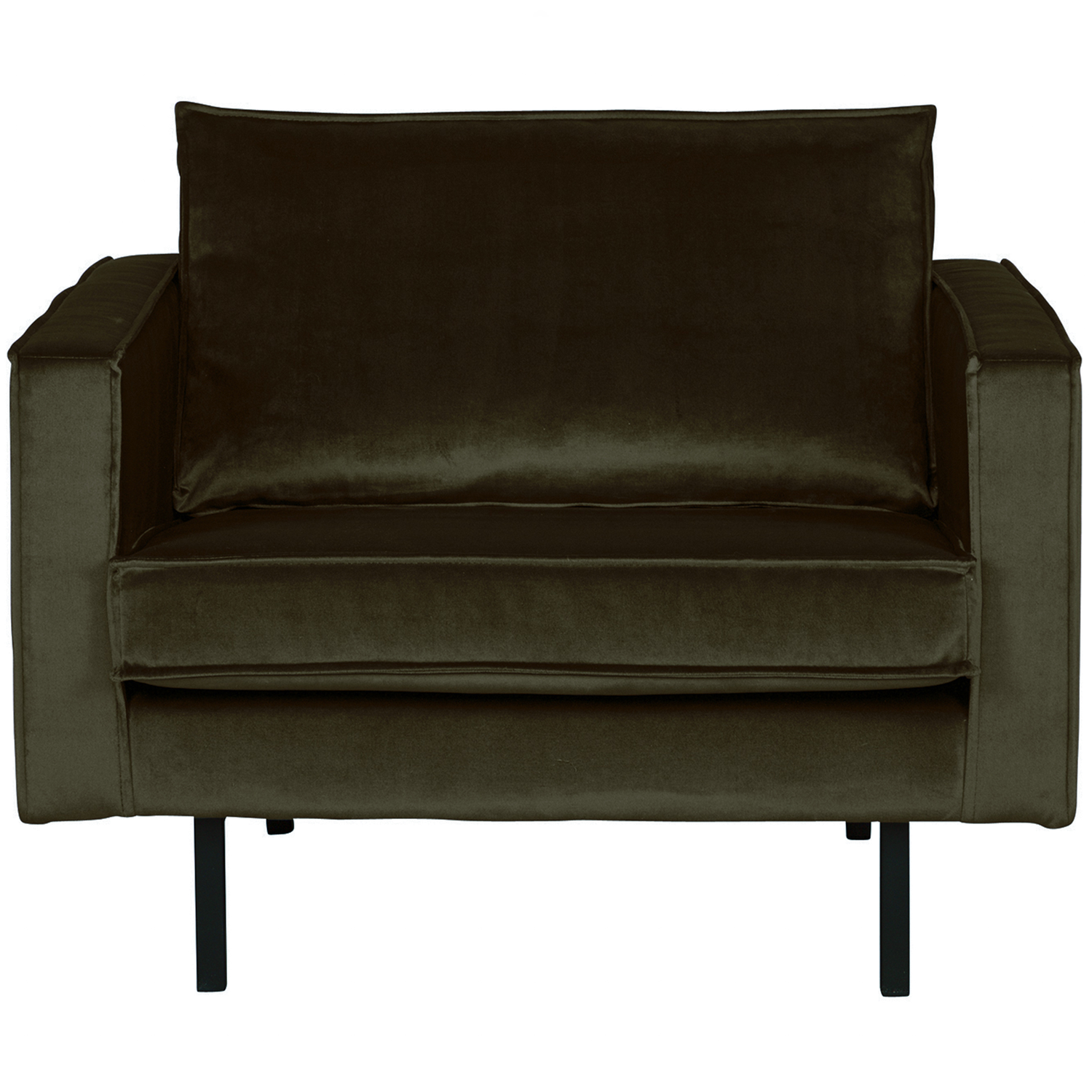 WOOOD fauteuil Rodeo - Velvet - Green Hunter - 85x105x86