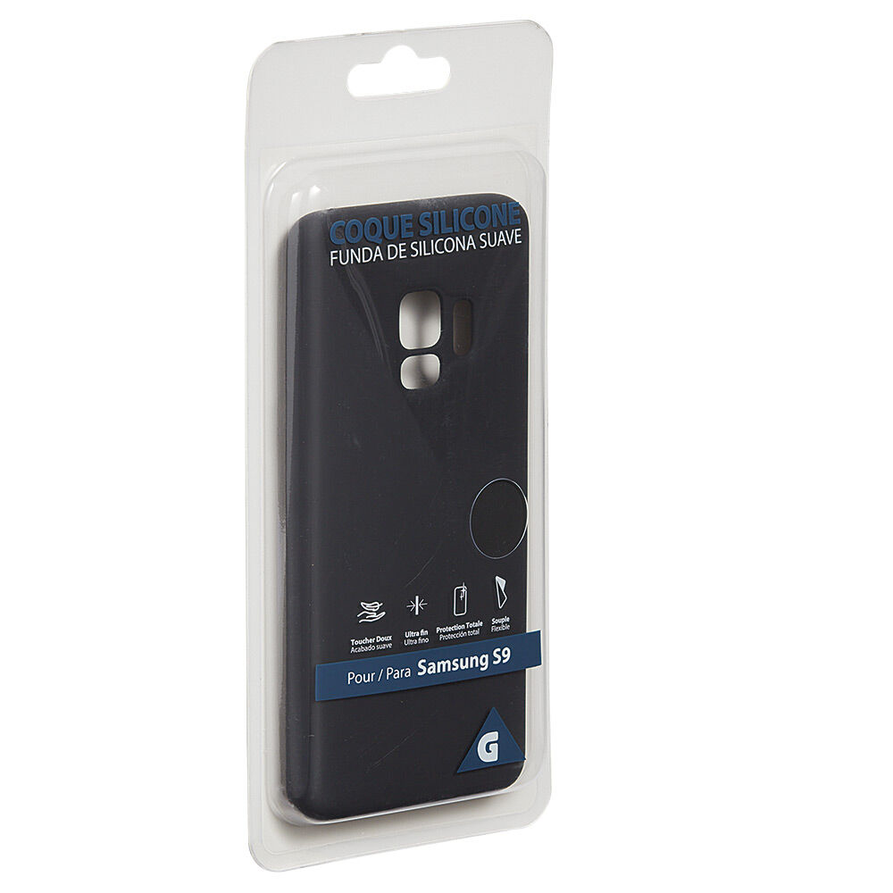 Coque en silicone Samsung S9 noir
