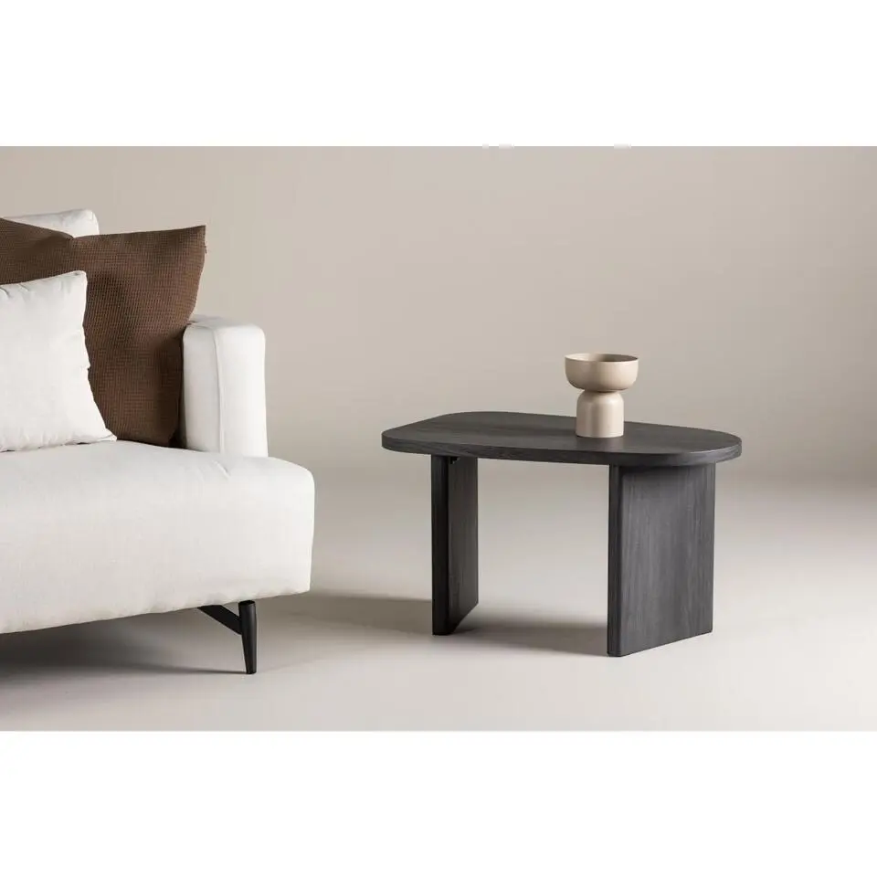 Svea - Vincenzo organische salontafel - 45 x 70 cm - zwart