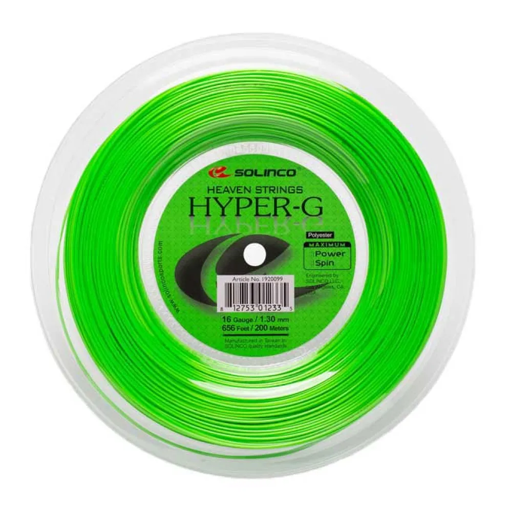 Solinco Hyper-g 16l 200 m tennis reel string