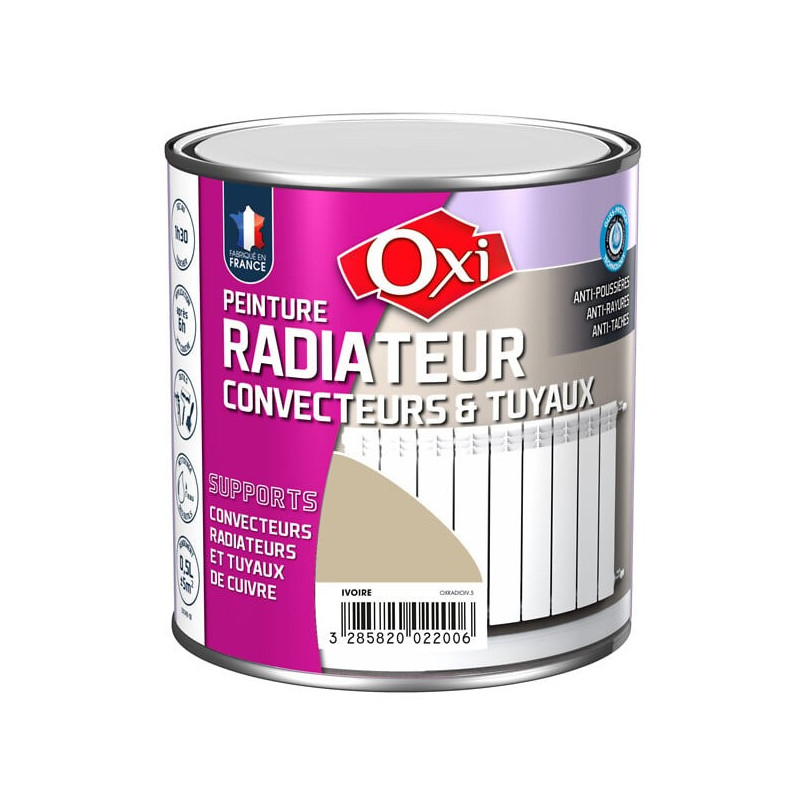 Peinture pour radiateur ivoire 0,5 L OXI