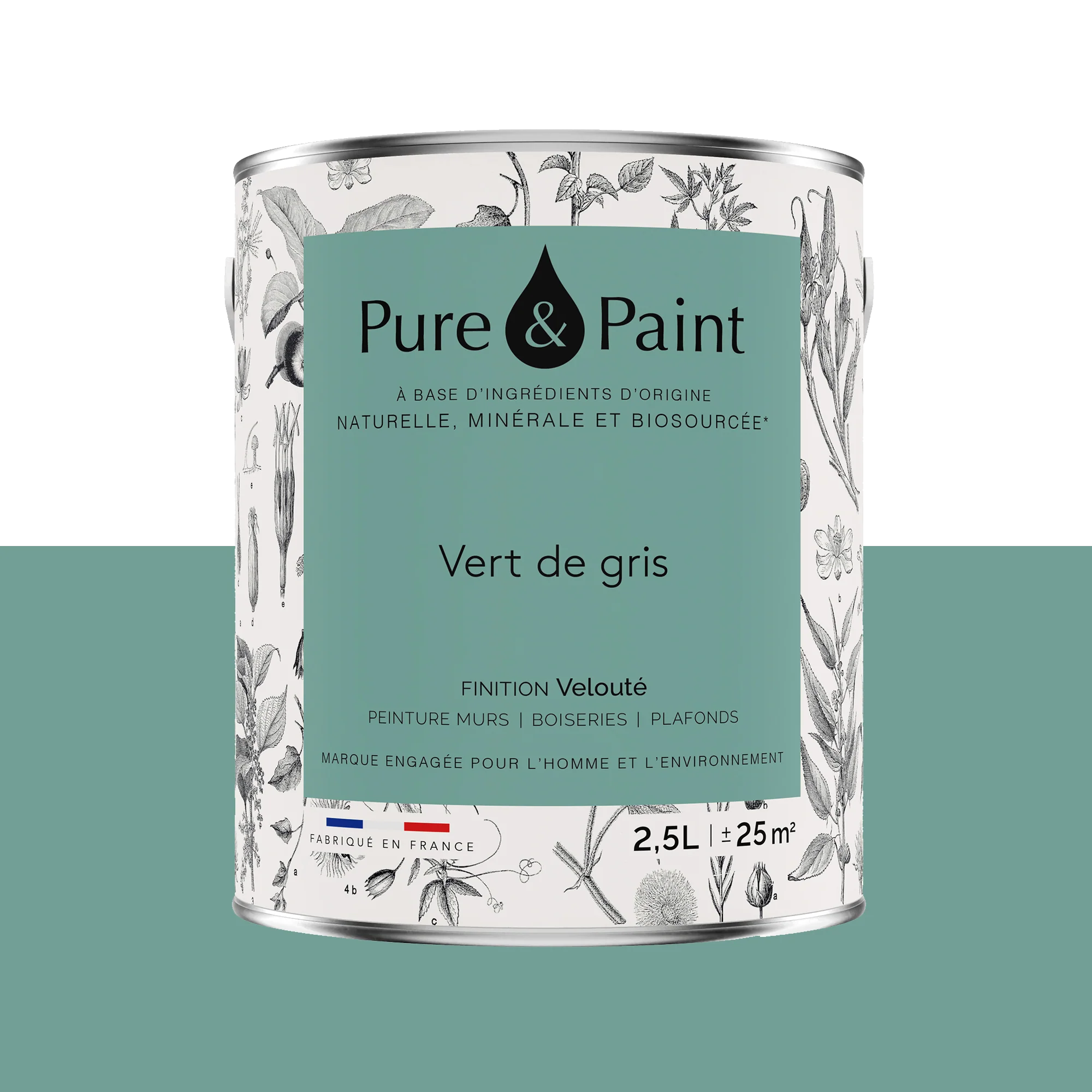 Pure and Paint Peinture Peinture vert de gris