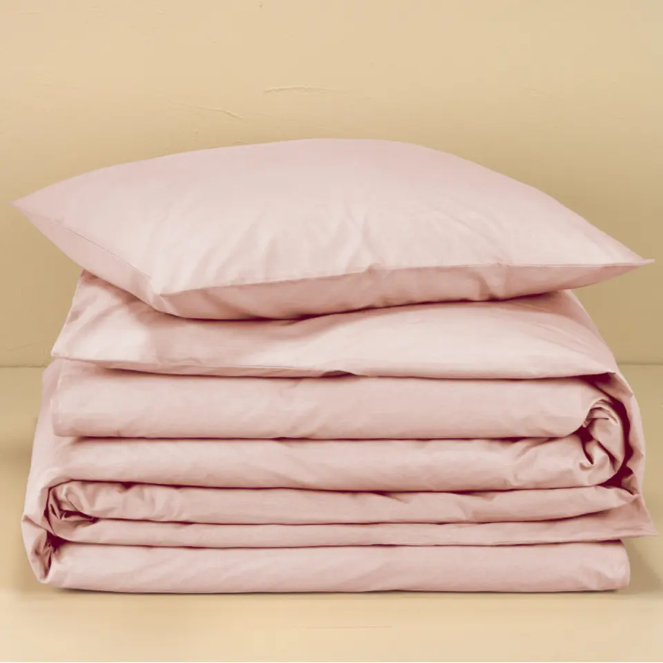 Moodit Dekbedovertrek Basil Pearl Pink - Eenpersoons - 140 x 220 cm - Katoen