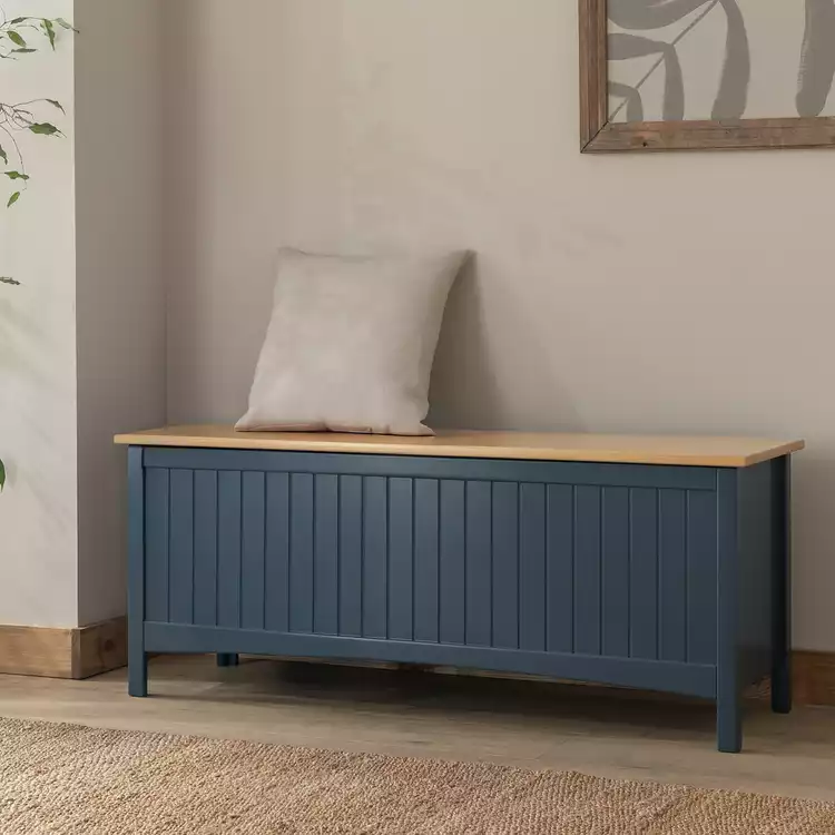 Habitat Bournemouth Storage Bench - Dark Blue