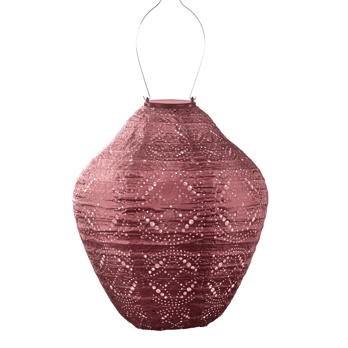 Lumiz solar lampion - mandela jar - 30 cm - koper