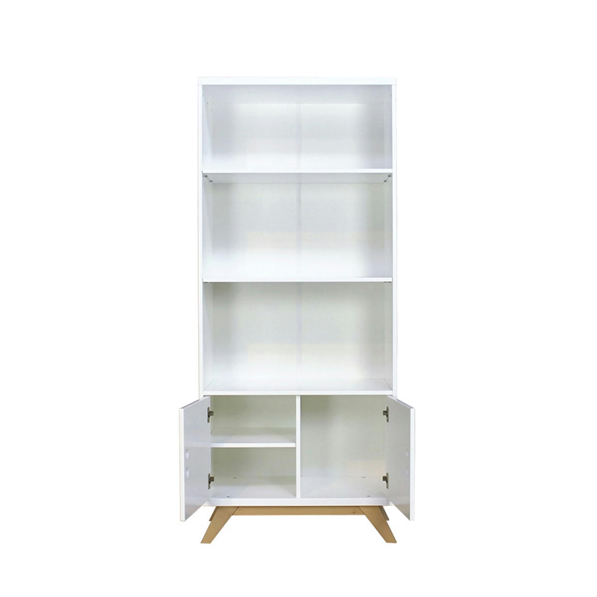 LYNN - Bibliothèque blanc naturel