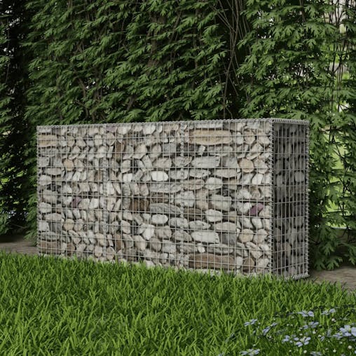 NNEVL Gabion Basket Galvanised Steel 200x50x100 cm