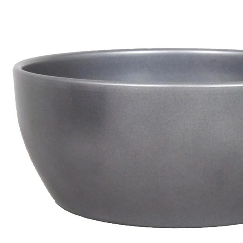 Floran Plantenpot - zilver metallic - schaal - keramiek - 26x14cm