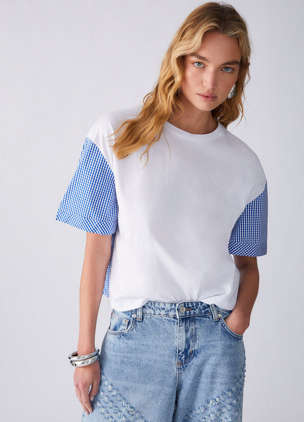 T-shirt con foulard