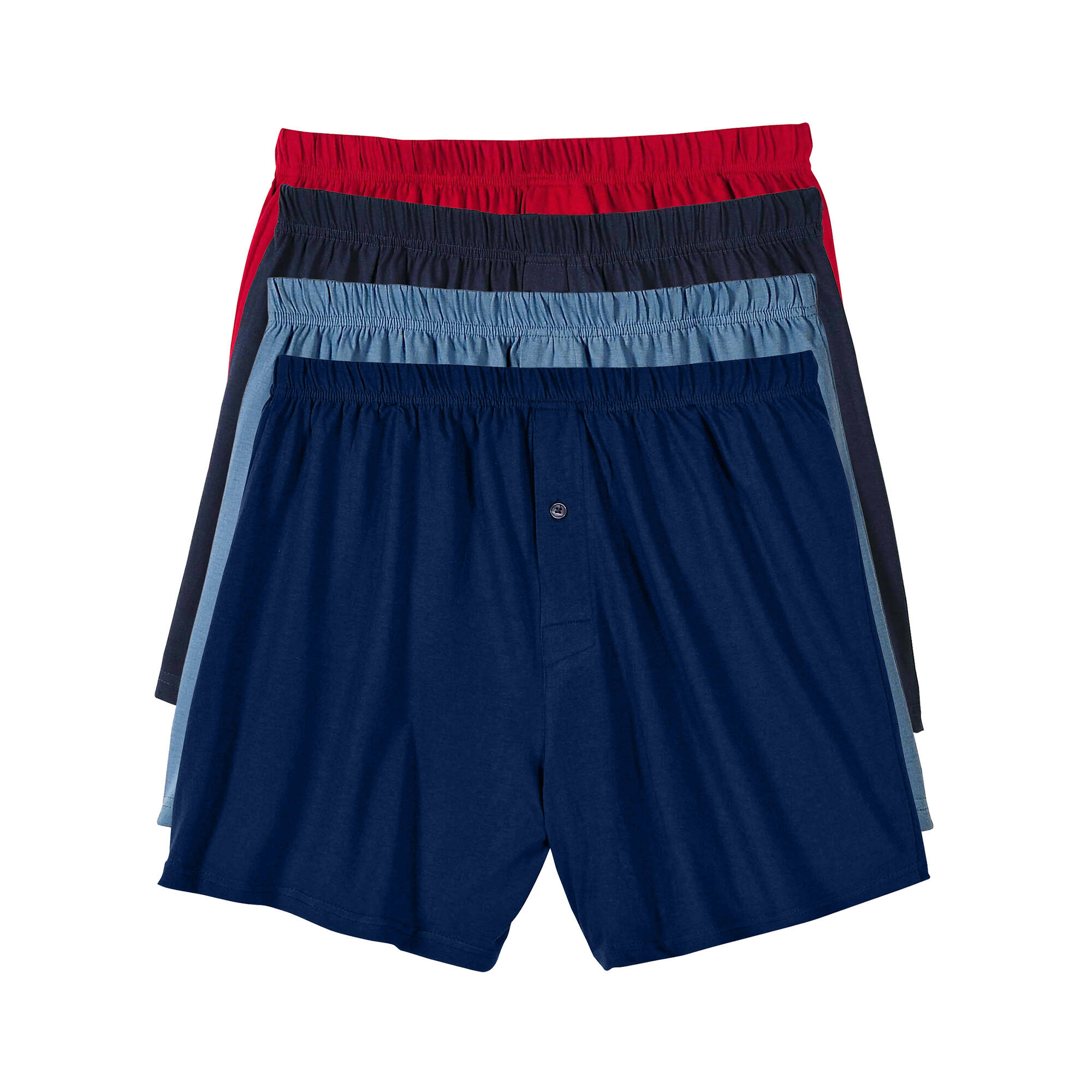 Cale&ccedil;on flottant ouvert uni - lot de 4