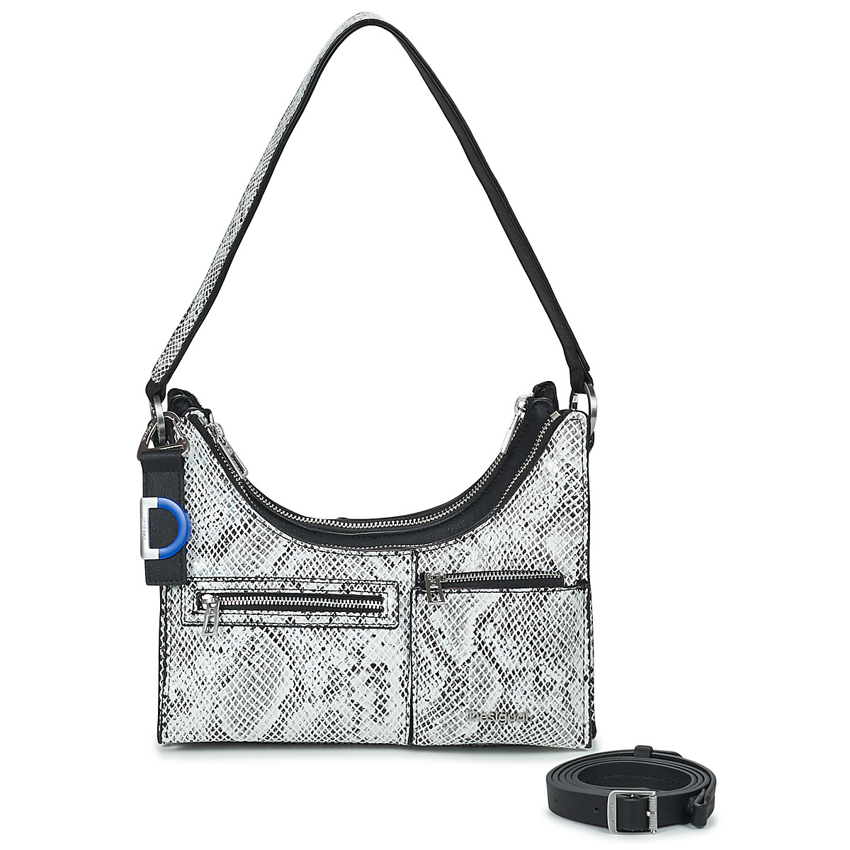 Desigual - DELTA VEGA - Black / White / Croc