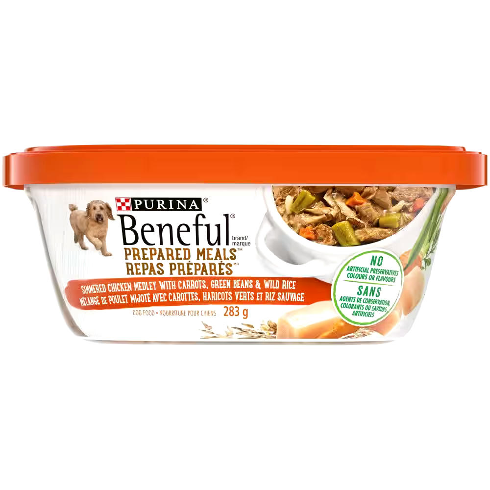 Purina® Beneful® Prepared Meals™ Simmered Chicken Medley Dog Food, 283-g