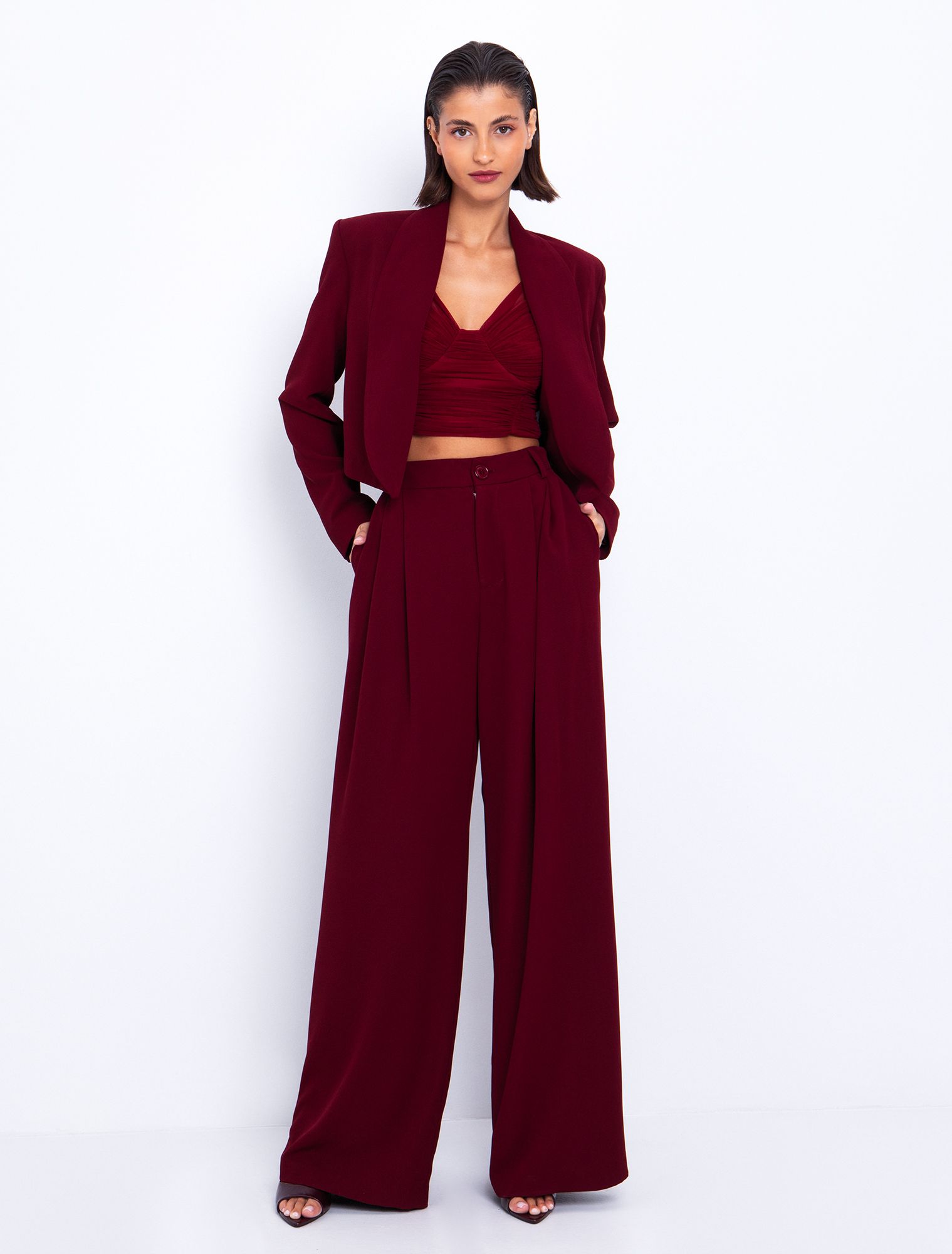 Tulle τοπ με σούρες