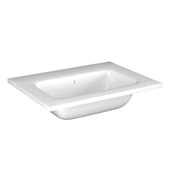 Umywalka wpuszczana ALTON 60 cm biała ceramiczna