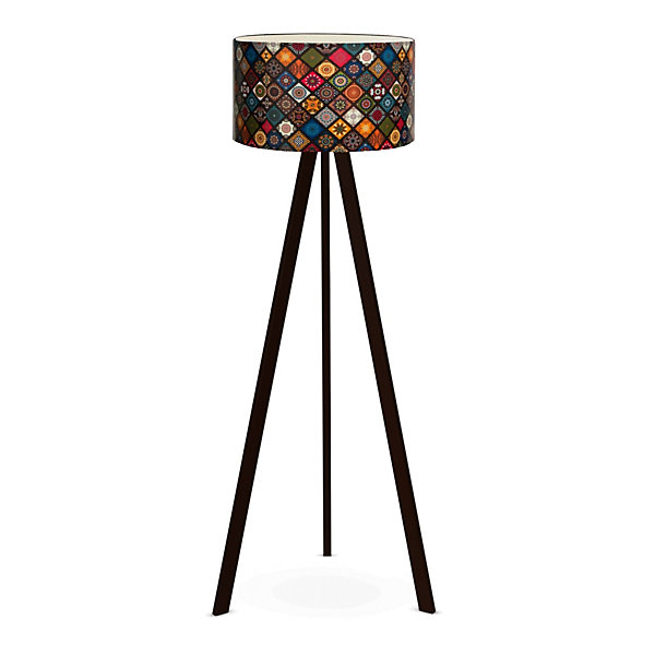 Lampadaire Newport hauteur 140 cm E27 noir multicolore lux.pro