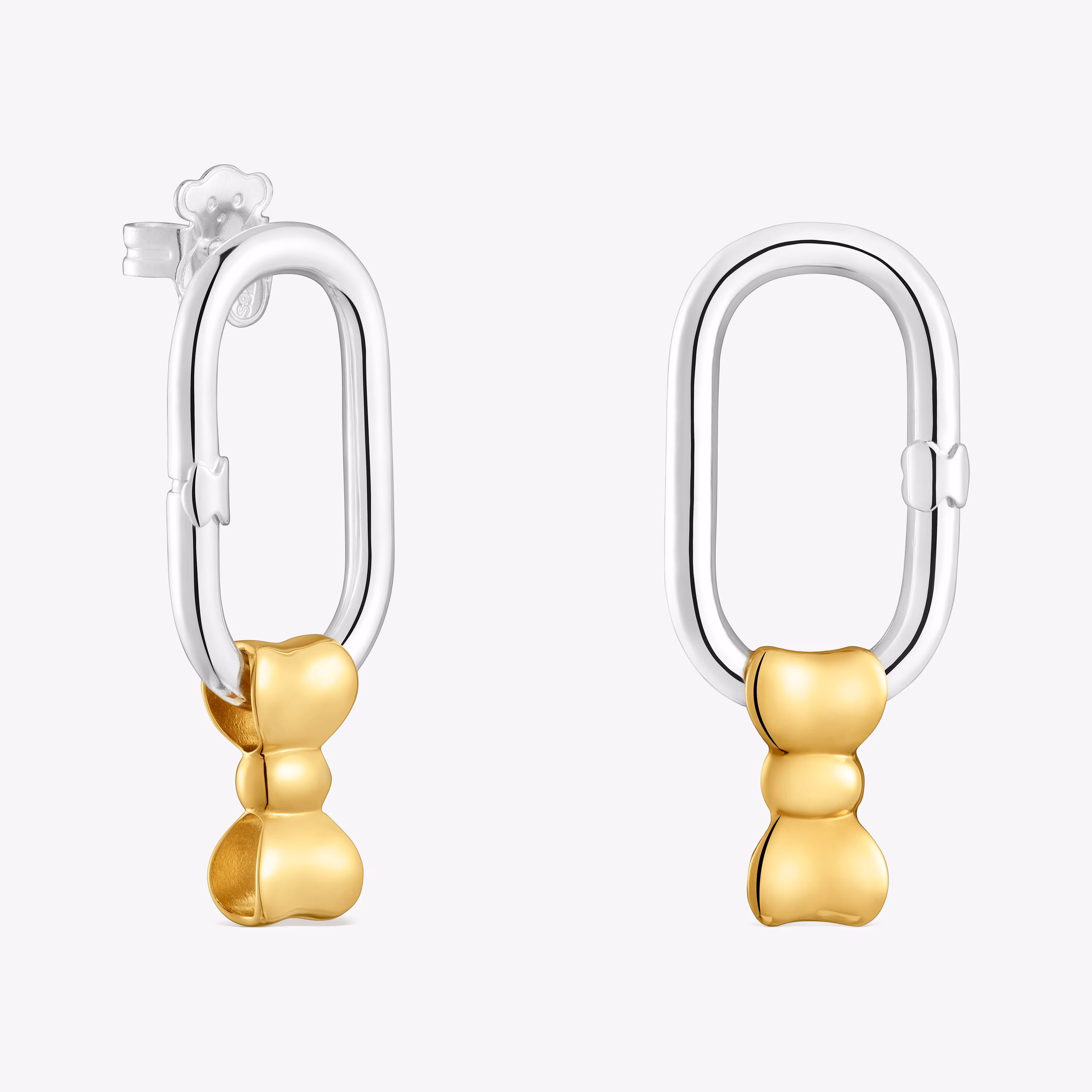Pendientes aro motivo lazo bicolor TOUS Ribbon