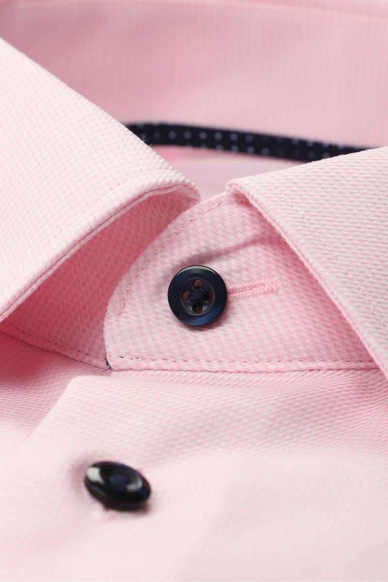 ETERNA Modern Fit Hemd rosa, Strukturiert