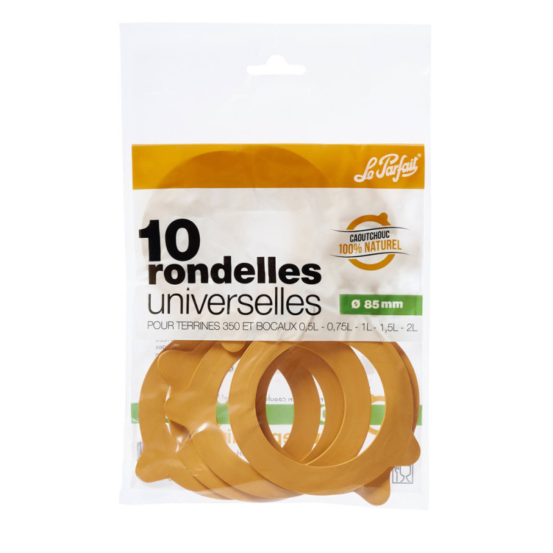Rondelle pour bocal en verre Ø 85 mm 10 pièces LE PARFAIT