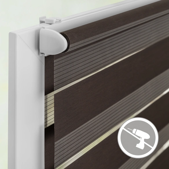 Duo-Rollo, ‎Klemmfix, B x L: 50 x 150 cm, Polyester, dunkelbraun