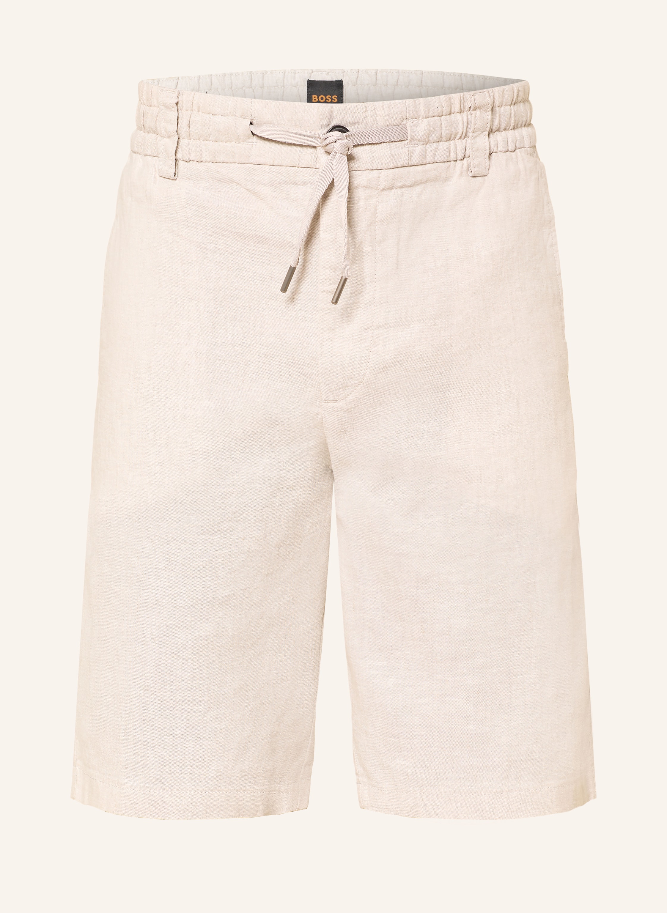 BOSS Chinoshorts CHINO Tapered Fit mit Leinen