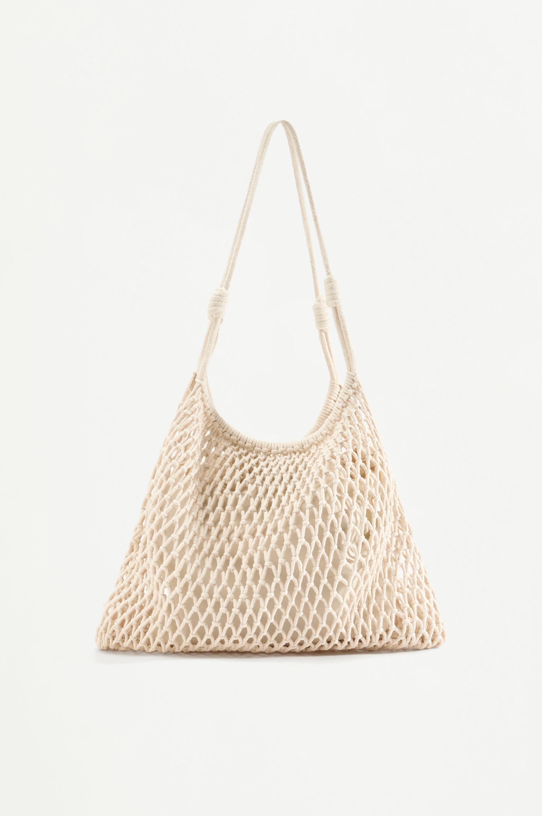 Bolso saca macramé