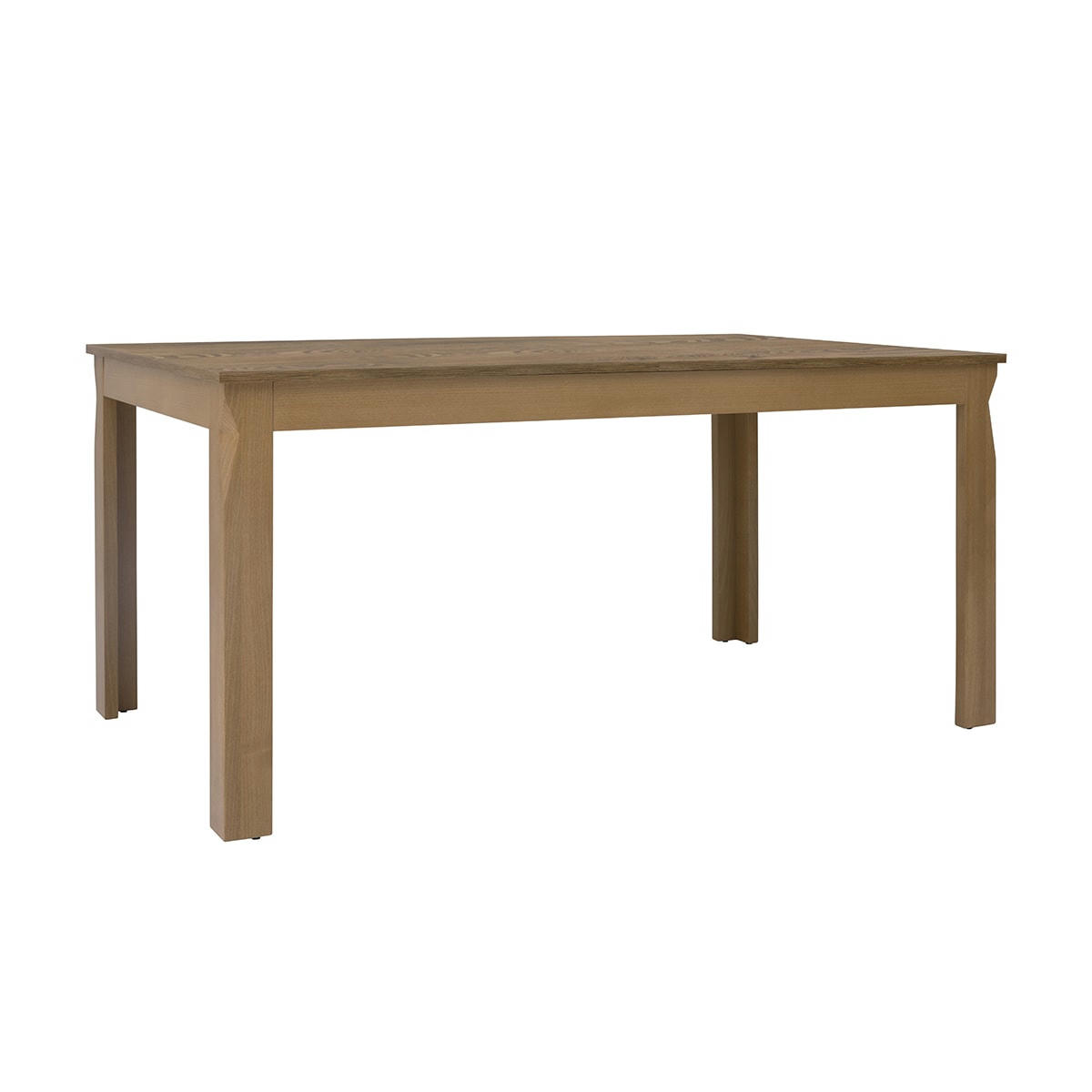 - Table à manger extensible 4 à 6 places panneaux mélaminés naturel