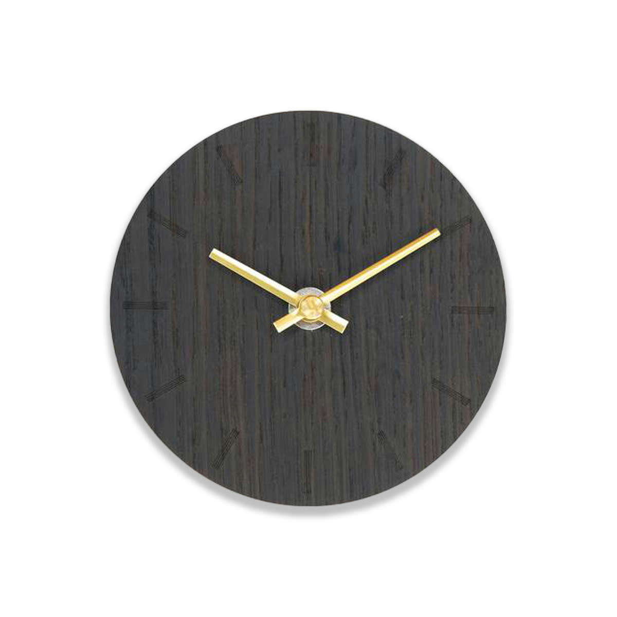 - Horloge murale en bois marron D12cm