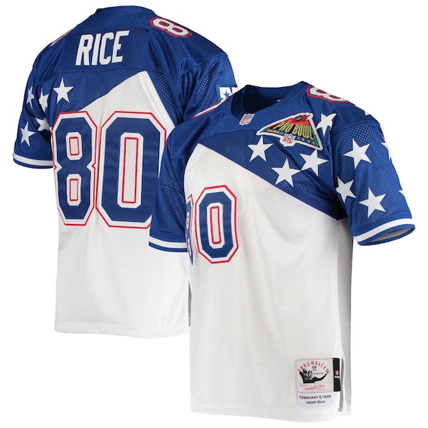 Jerry Rice NFC 1994 Pro Bowl Authentic Jersey - White/Blue