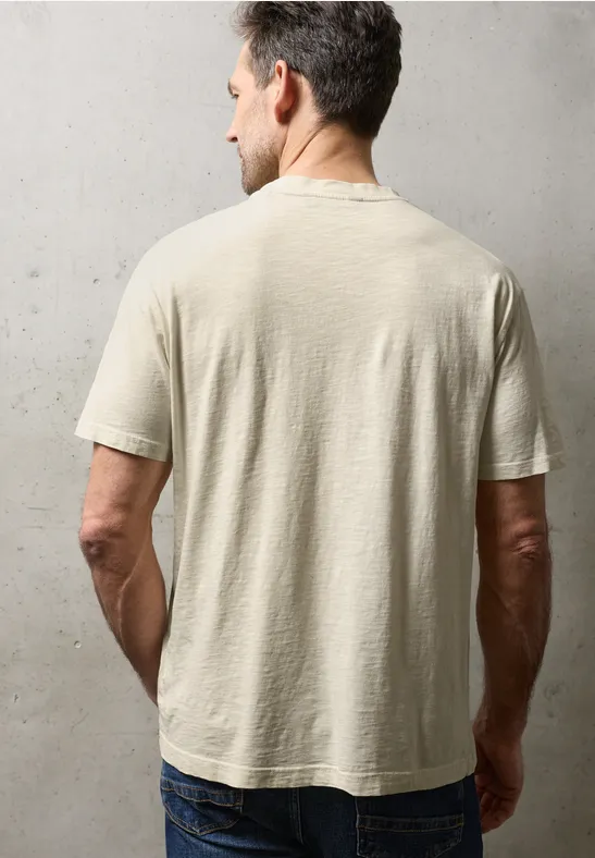 T-Shirt mit Rundhals im Washed-Look
