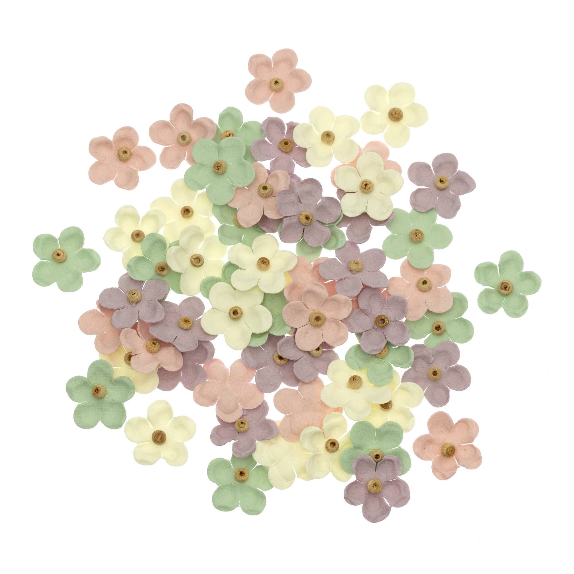 Handmade Fairy Garden Bead Flowers 60 Pack