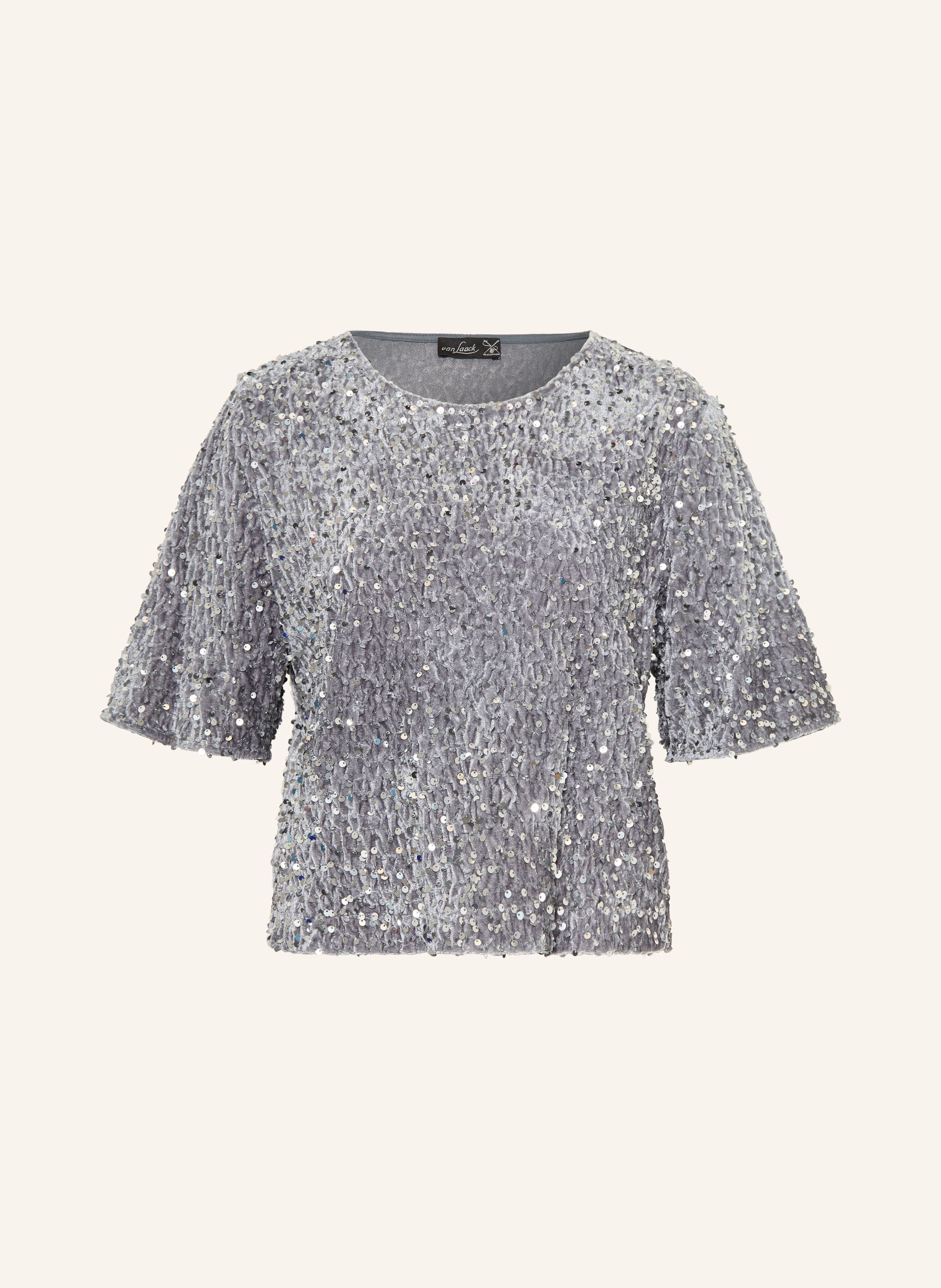 van Laack Nickishirt VL-JORINA-XX mit Pailletten