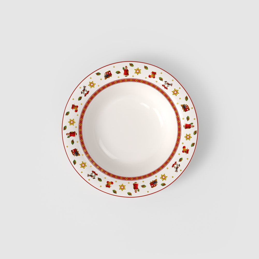 Toy's Delight Soup bowl - Multi-colored, 9.1'', Premium Porcelain