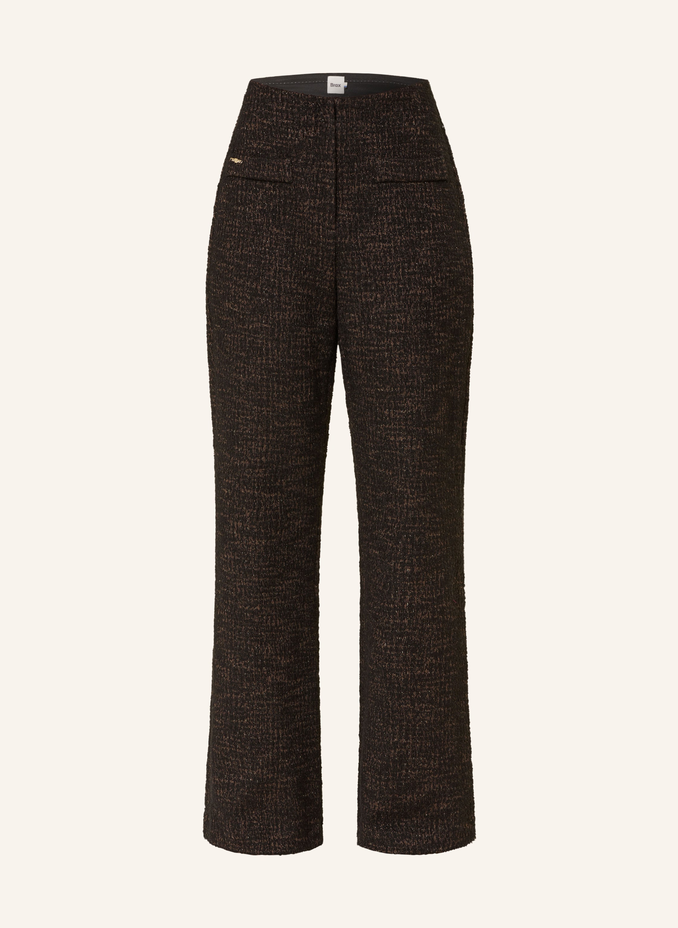 BRAX Marlenehose MAINE aus Bouclé mit Glitzergarn