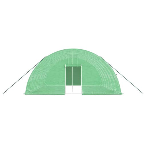 NNEVL Greenhouse with Steel Frame Green 36 m&sup2; 6x6x2.85 m