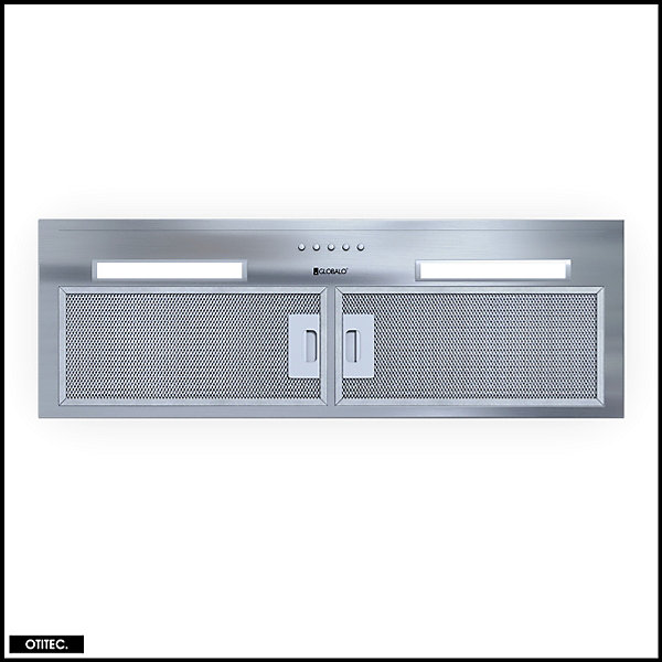 Hotte Casquette Aspirante Silencieuse - 80 cm - 330 m3/h - HADARIO - Inox