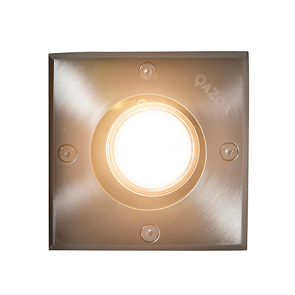 Ensemble de 5 spots encastrés en acier IP65 - Basic Square