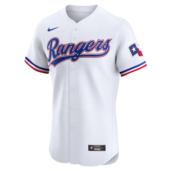 Texas Rangers Nike Home Elite Jersey - White