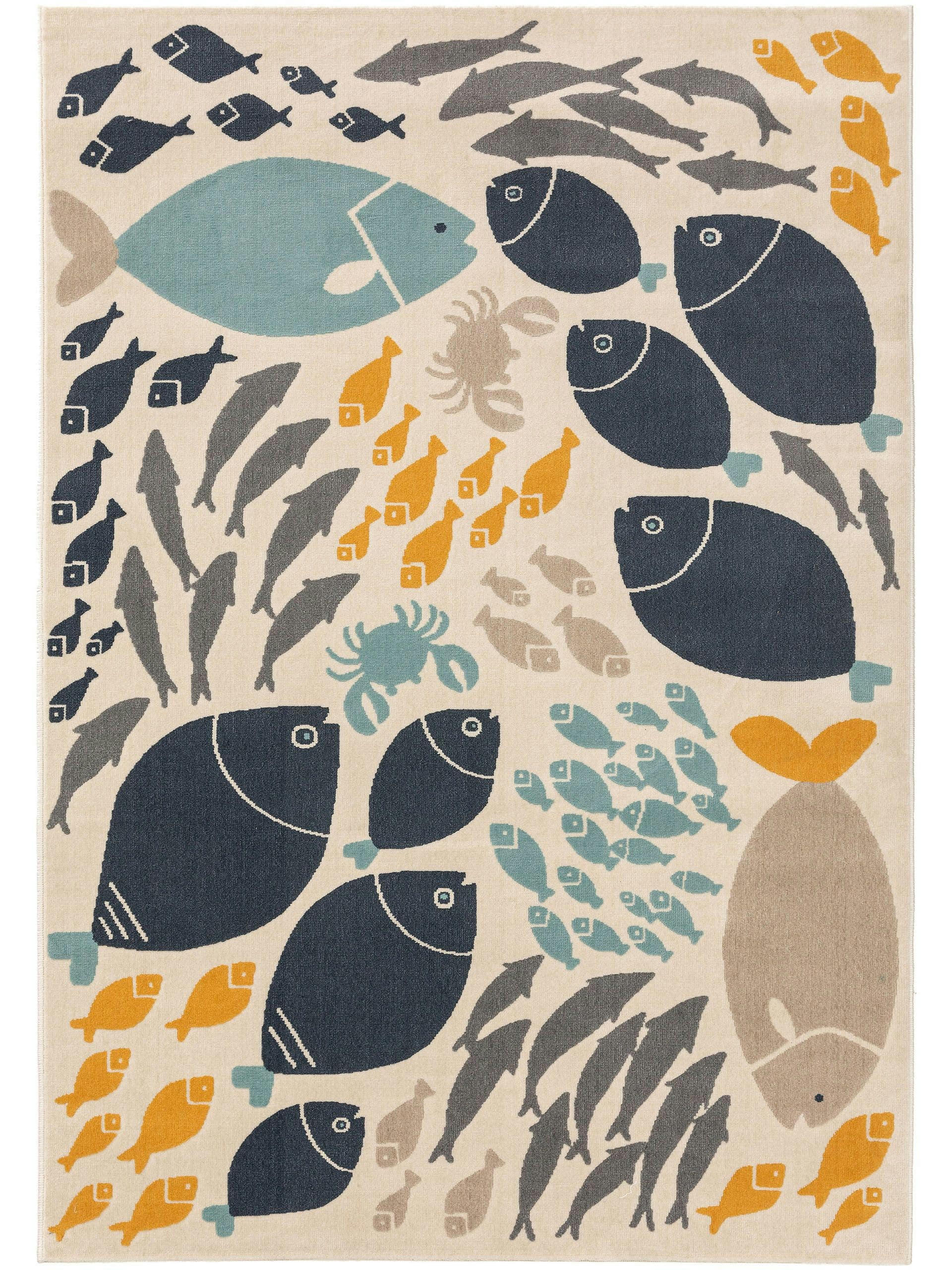 FABIUS - Tapis enfant multicouleur 80x150